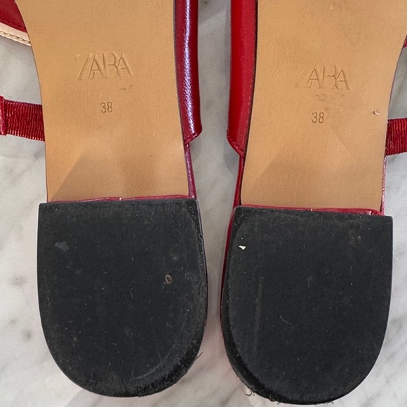 Zara Women's Vibrant Red Mules - Picture 5 of 5